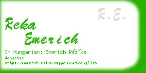 reka emerich business card